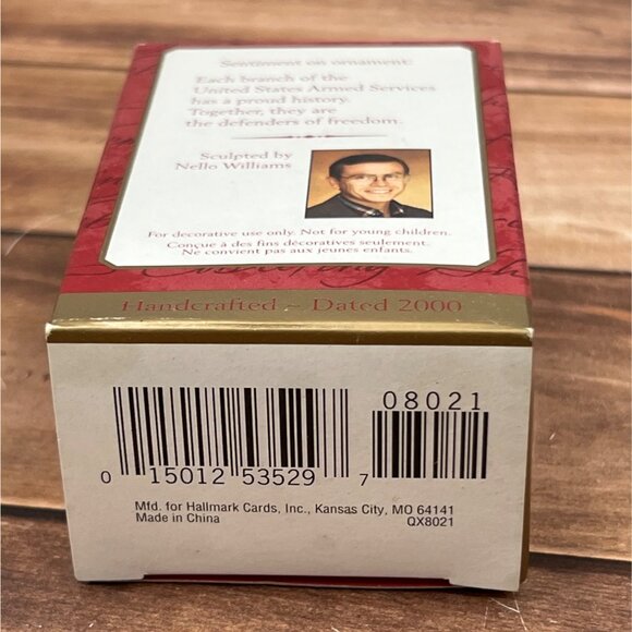 2000 HALLMARK KEEPSAKE ORNAMENT QX8021 TOGETHER WE SERVE - Picture 4 of 6